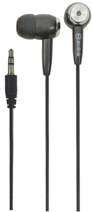 av:link EC9B In-Ear Stereo Earphones in Black