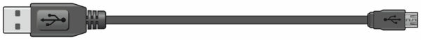 USB 2.0 Type A Plug to Micro Type B Plug 5Pin Leads