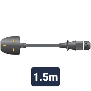 Mains Power Leads UK - IEC 10A - 1.5m
