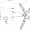 HQT201 Double Arm Full Motion TV Monitor Wall Mount Bracket - Image 4