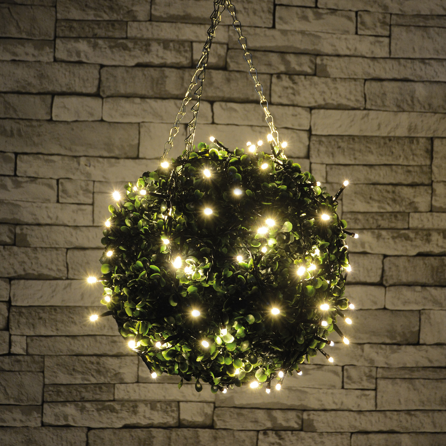 Outdoor LED Battery Operated String Lights with Timer Warm White - 120 LEDs 9.5m - Image 5