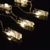 LED Battery Powered Photo Peg String Lights: Warm White - Image 6
