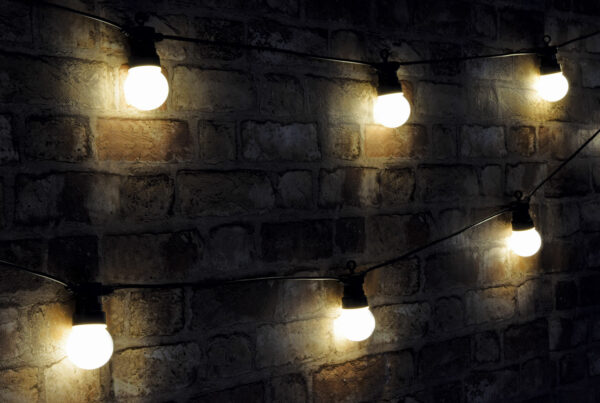 Outdoor LED 10 Bauble Outdoor Festoon Lights - Warm White