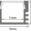 Aluminium LED Tape Profile - Deep Section - Image 7