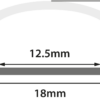 Aluminium LED Tape Profile - Short Crown - Transparent Capping - 1m - Image 2