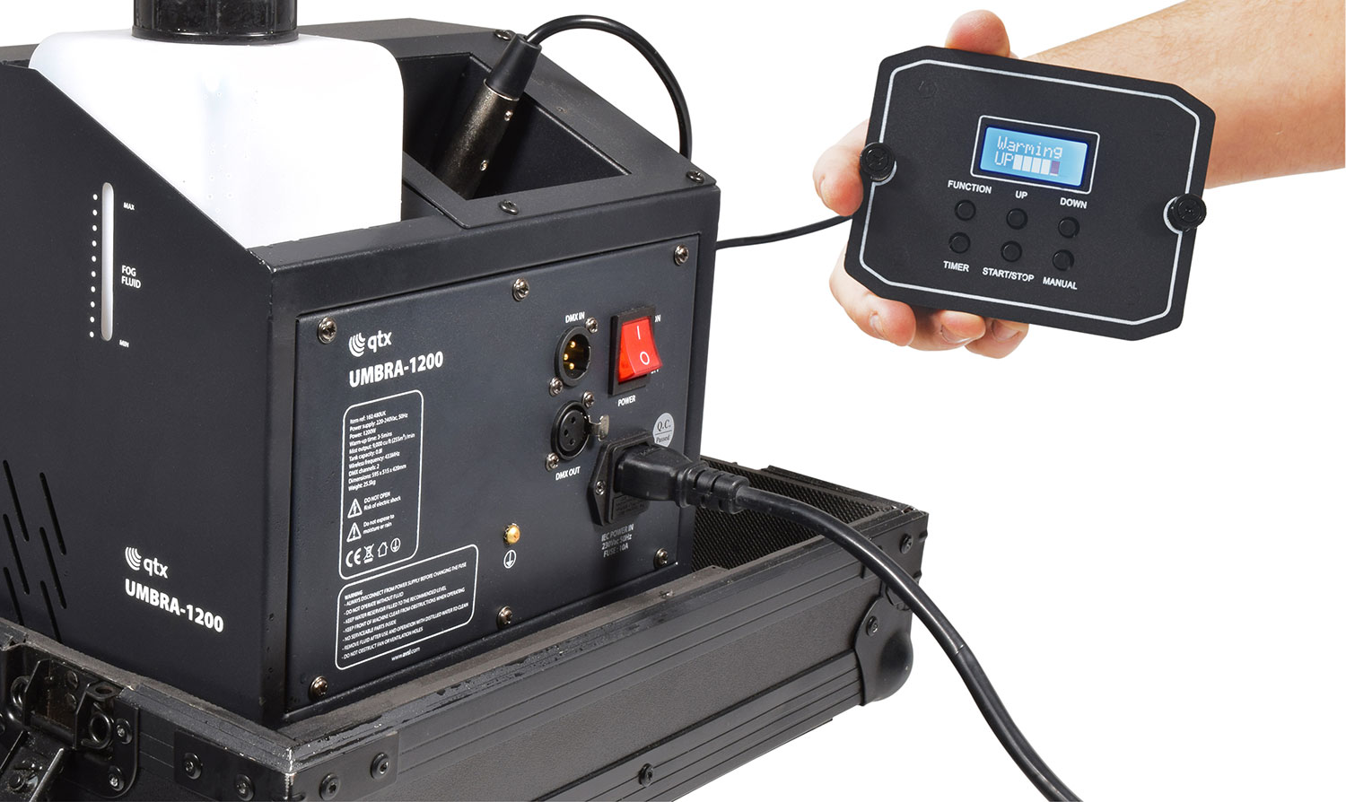 QTX UMBRA-1200 Low Mist Dry Ice Effect Generator 1200w - Image 5