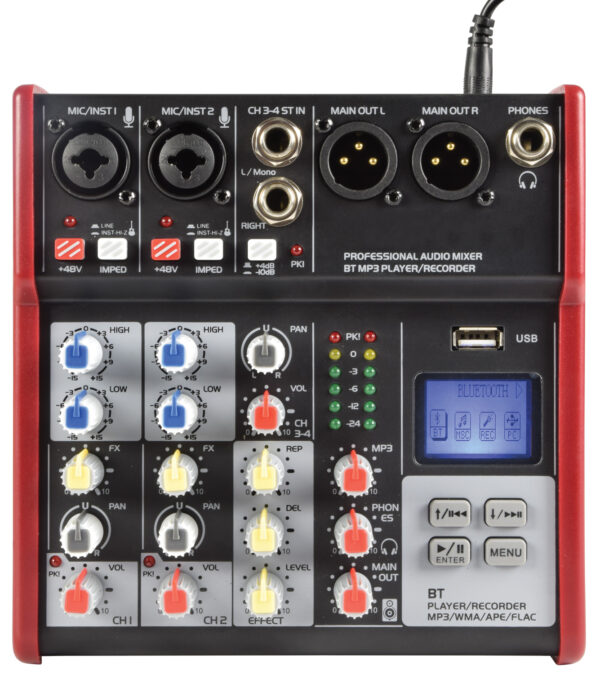 CSM-4 Mixer with USB / Bluetooth Player