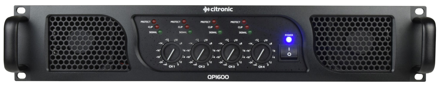 Citronic QP1600 4 x 400w Quad Power Amplifier