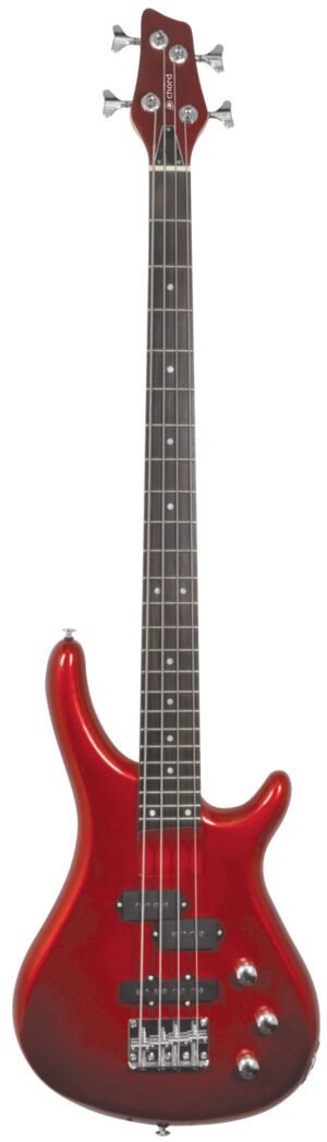 Chord CCB90-MRD Electric Bass Guitar in Metallic Red