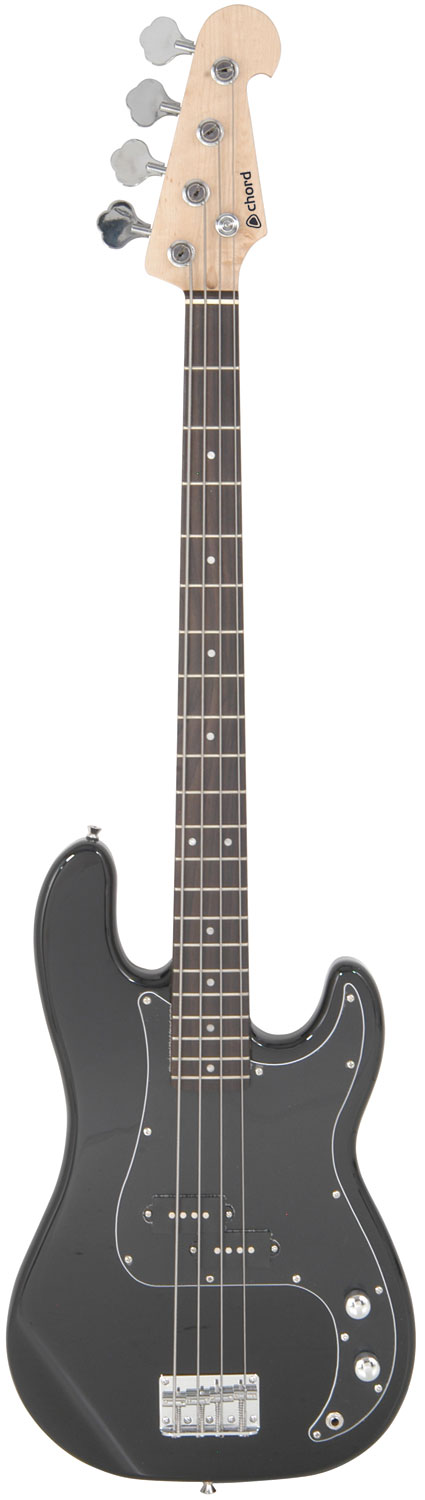 Chord CAB41-BK Electric Bass Guitar in Black