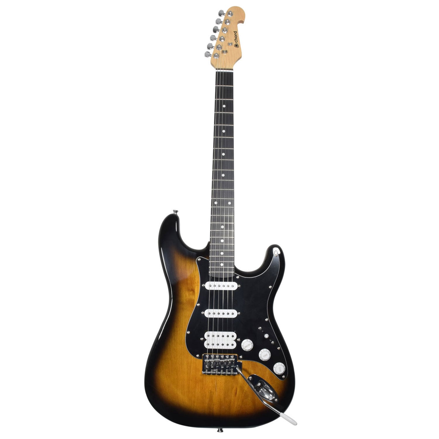Chord CAL64 Electric Guitar with H-S-S Pickups in Tobacco Sunburst