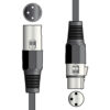 QTX Professional Microphone Cable 3 pin XLR plug to 3 pin XLR socket 20m - Image 3