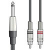 Classic Audio Leads 6.3mm Mono Jack Plug - 2 x  RCA Plugs - Image 3