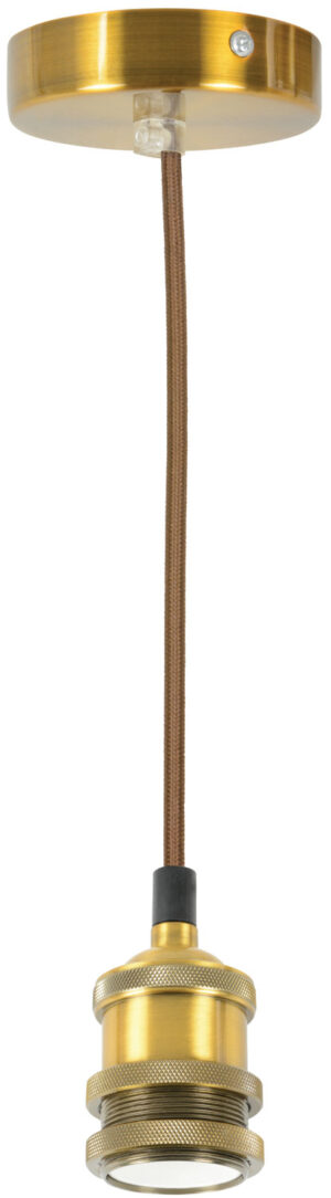 Lyyt Antique Gold Vintage E27 Pendant Cord Set