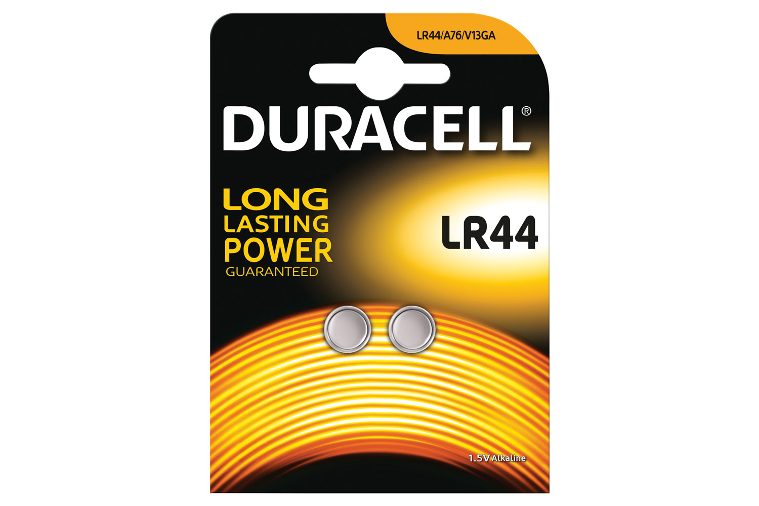 Duracell LR44 Duralock 1.5V Button Cell Battery, (10 Count)