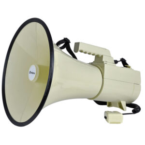 50w Megaphone with USB/SD Player and Hard-Wired Microphone Handset