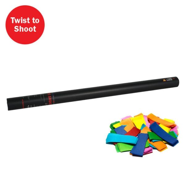 Handheld Confetti Cannon 80cm Multicoloured