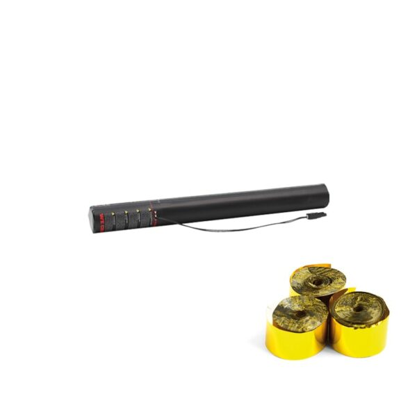 Electric Streamer Cannon 50cm Gold Metallic
