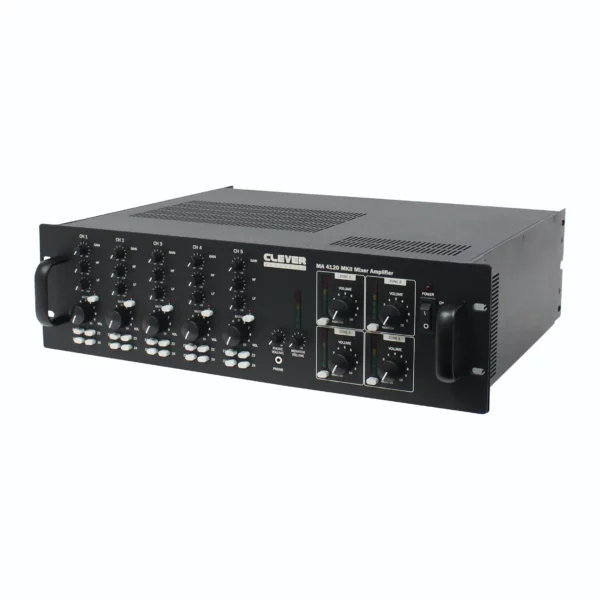 Clever Acoustics MA 4120 MKII 480w 4 Zone Mixer Amplifier