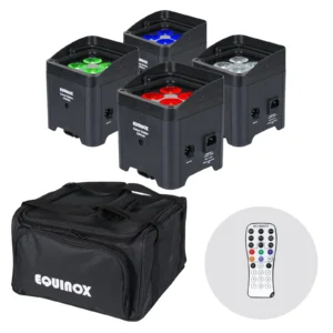 Equinox Colour Raider Lithium Battery Uplighter Pack
