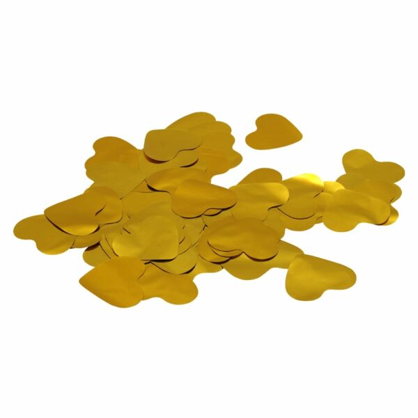 Loose Confetti Hearts 55mm� - Metallic Gold 1kg