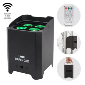 LEDJ Rapid QB1 RGBA IP Portable Battery Powered Uplighter