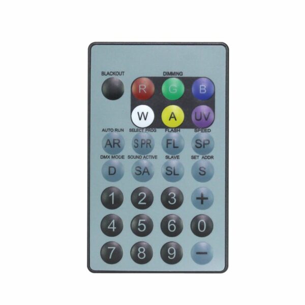 IR Remote for HEX Fixtures (RGBWAUV)