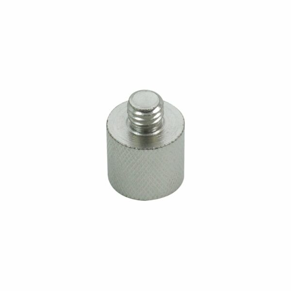 5/8'' Female to 3/8'' Male Microphone Thread Adaptor, Knurled