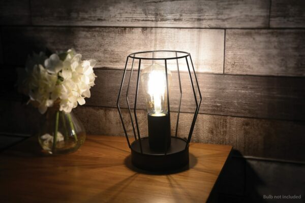 Decorative Vintage Style Cage Table Lamp