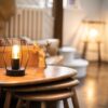 Decorative Vintage Style Cage Table Lamp - Image 4