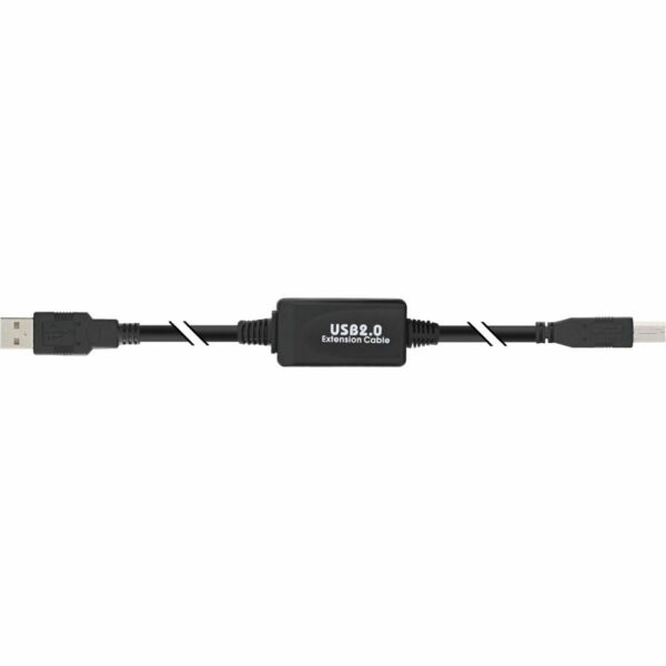 USB 2.0 A Plug to B Plug Active Booster Lead -10m
