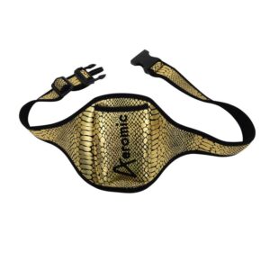 Aeromic Limited Edition Reptile Bling Mic Belt - Gold Reptile