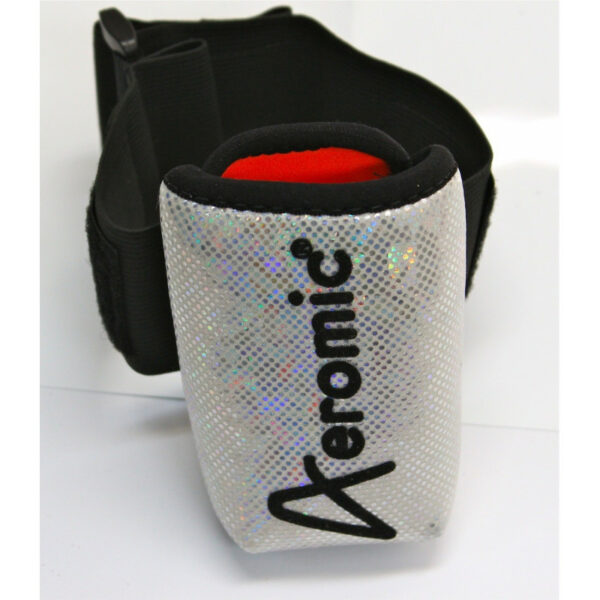 Aeromic Bling Arm Pouch for Mic Transmitters - Silver Glitter