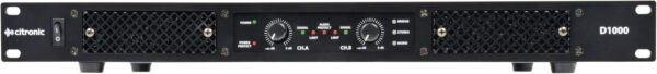 Citronic D1000 Class-D Power Amplifier 2 x 500w rms