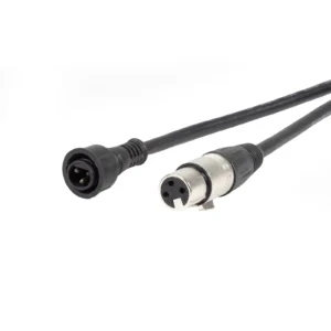 1m DMX XLR 3-Pin Female – Hydralock DMX Male Cable