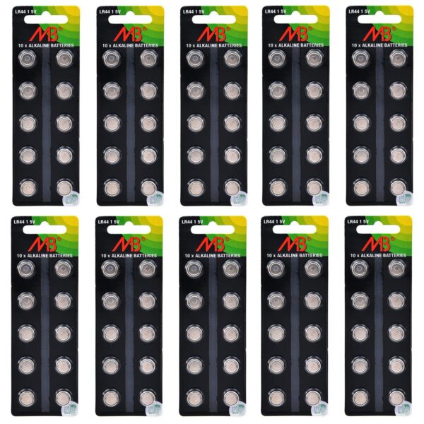 Microbat LR44 Alkaline Button Cell Battery (1.5V) 150mAh - 100 Pack
