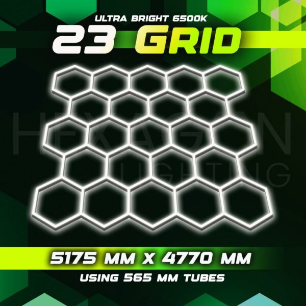 Hexagon Lighting 23 Grid System – 5175mm X 4770mm