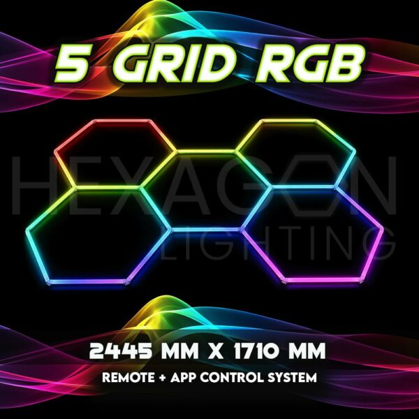 SD Hexagon Lighting RGB 5 Grid System