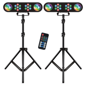 QTX PAR-T Bar Mini LED Party Bar and Stand Kit - TWIN PACK!