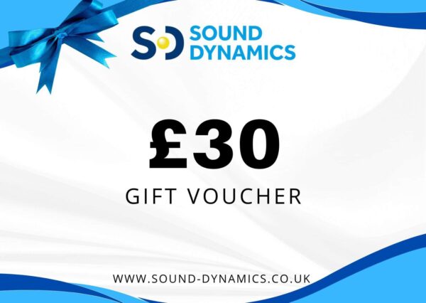 SOUND DYNAMICS GIFT VOUCHER – £30