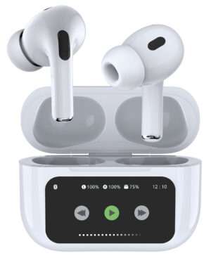 av:link Ear Shots Pro LED Active Noise Cancelling True Wireless Earphones with LED Screen