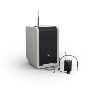 LD Systems ANNY® 8 BPH B8 G Portable Rechargeable Bluetooth® PA Speaker with Headset Mic & Bodypack - Urban Grey