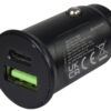 Mercury Compact USB-A and USB-C Car Charger with PD and QC Fast Charging - Image 2