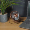 Prem-I-Air Mini 4" Adjustable USB Cooling Desk Fan With Stand (Cooper) - Image 5