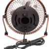 Prem-I-Air Mini 4" Adjustable USB Cooling Desk Fan With Stand (Cooper) - Image 2