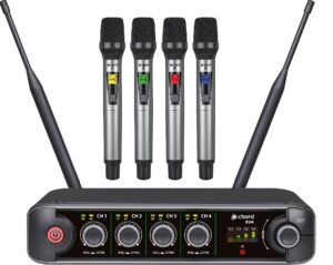 Chord XU4 Wireless Quad Handheld UHF Microphone System