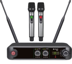 Chord XU2 Wireless Dual Handheld UHF Microphone System