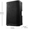 Gemini GD-115BT 1000W 15″ Active Speaker with Bluetooth and inbuilt Class D Amplifier - Image 6