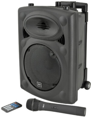 QTX QR8PA Portable PA Speaker with Bluetooth, TWS and wireless UHF Handheld Microphone