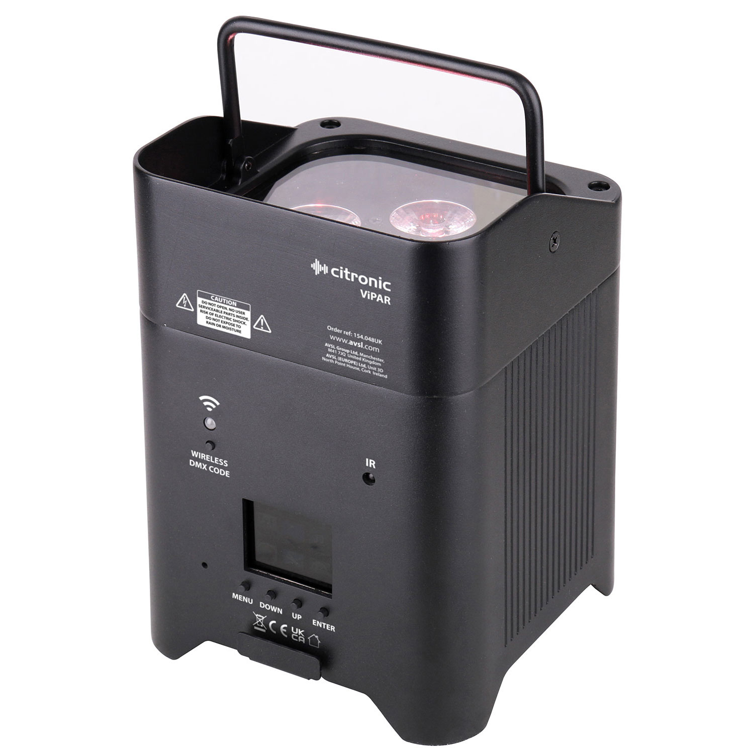 Citronic ViPAR 6x18w Smart Rechargeable RGBWA/UV PAR Uplighter - Image 3